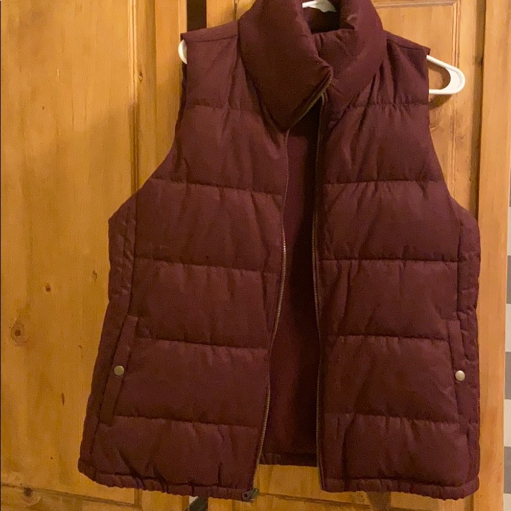 Maroon Puffer Vest